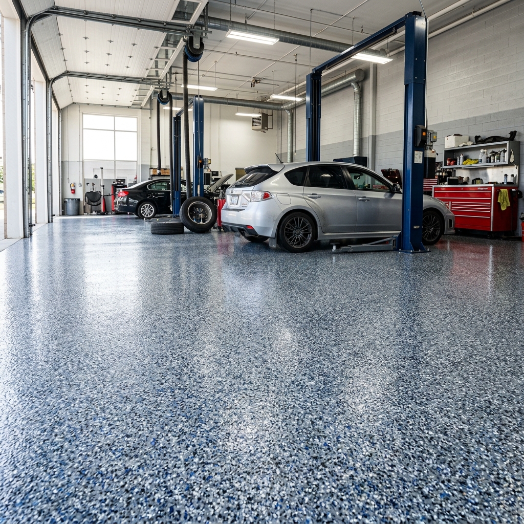 Epoxy flooring installation